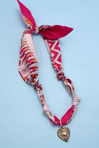Interchangeable Scarf Charm Necklace