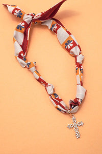 Interchangeable Scarf Charm Necklace