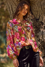 Load image into Gallery viewer, Olive Floral Printed Blouse
