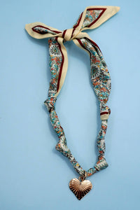 Interchangeable Scarf Charm Necklace
