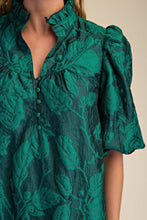 Load image into Gallery viewer, Gorgeous in Green Jacquard Dress