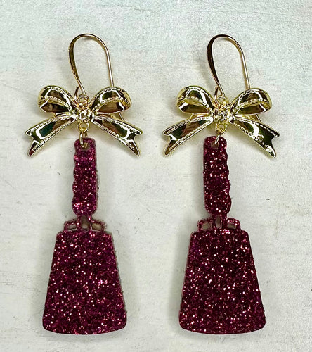 Cowbell Bow Earring