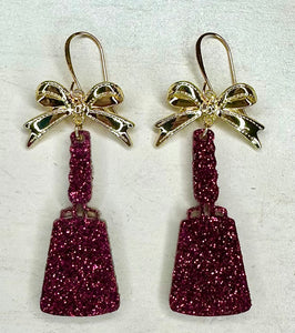 Cowbell Bow Earring