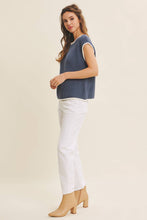 Load image into Gallery viewer, Navy Contrast Sweater Vest