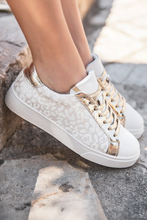 Load image into Gallery viewer, Leopard Print Glitter Patch PU Leather Shoes  | US6-10