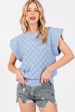 Load image into Gallery viewer, Powder Blue Textured Sweater