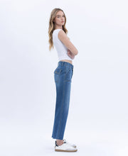 Load image into Gallery viewer, VERVET HIGH RISE CROP UTILITY POCKET STRAIGHT JEANS