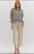Load image into Gallery viewer, Black Striped Top