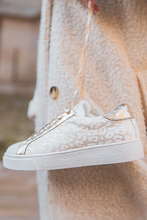 Load image into Gallery viewer, Leopard Print Glitter Patch PU Leather Shoes  | US6-10