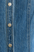 Load image into Gallery viewer, BUTTON DOWN DENIM MINI DRESS