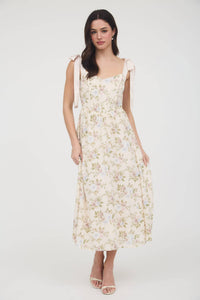 Floral Corset Maxi Dress