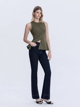 Load image into Gallery viewer, VERVET HIGH RISE PINTUCK TROUSER  BOOTCUT JEANS