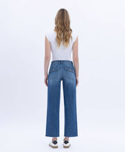 Load image into Gallery viewer, VERVET HIGH RISE CROP UTILITY POCKET STRAIGHT JEANS