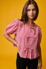 Load image into Gallery viewer, Red Gingham Print Top