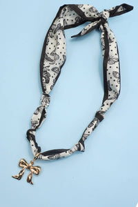 Interchangeable Scarf Charm Necklace
