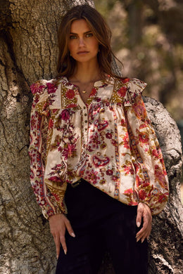 Feels Like Fall Peasant Blouse