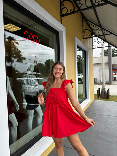 Red Babydoll Dress