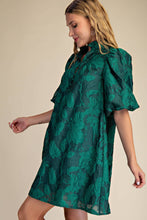 Load image into Gallery viewer, Gorgeous in Green Jacquard Dress