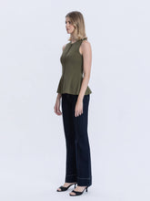Load image into Gallery viewer, VERVET HIGH RISE PINTUCK TROUSER  BOOTCUT JEANS