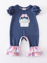Load image into Gallery viewer, Easter Eggs Ruffle Romper