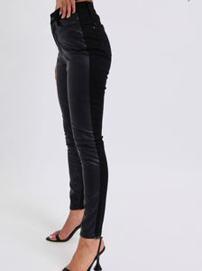 Judy Blue Leather & Denim Jeans