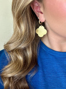 Gold Clover Earring
