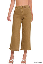 Load image into Gallery viewer, Camel Denim Cropped Jeans