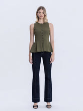 Load image into Gallery viewer, VERVET HIGH RISE PINTUCK TROUSER  BOOTCUT JEANS
