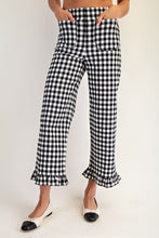 Load image into Gallery viewer, Black Gingham Pants
