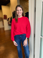 Load image into Gallery viewer, Red Long Sleeve Basic Top