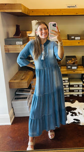 Denim Maxi Dress