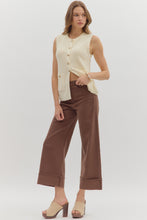 Load image into Gallery viewer, Brown Cuffed Pant