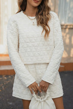 Load image into Gallery viewer, The Zoe Ivory Quilted Set