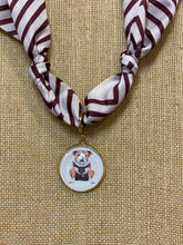 Load image into Gallery viewer, Mississippi State Bulldog Scarf Necklace