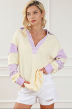 Load image into Gallery viewer, Lavender and Yellow Dupe Sweatshirt