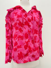 Load image into Gallery viewer, Red and Pink Floral Top