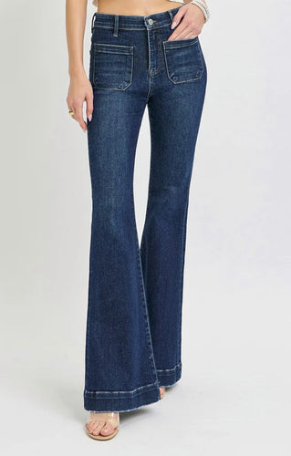 Risen Dark Wash Pocket Jeans