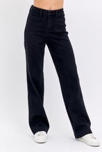 Load image into Gallery viewer, Judy Blue Black Straight Leg Jeans