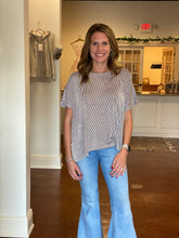 Load image into Gallery viewer, Ribbed Brown Oversized Top