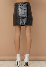 Load image into Gallery viewer, Black Patent Leather Skirt