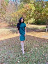 Load image into Gallery viewer, Hunter Green Sweater Dress
