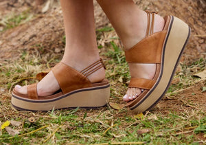 Antelope Jax Taupe Leather Sandals