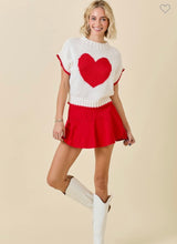 Load image into Gallery viewer, Red Denim Skort