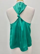Load image into Gallery viewer, Green Halter Twist Top
