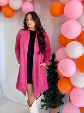 Load image into Gallery viewer, Pink Suede Long Coat