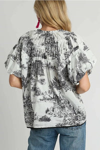 The Elizabeth Toile Top