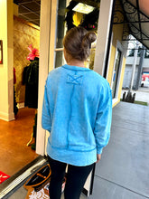 Load image into Gallery viewer, Blue Acid Wash Sweatshirt