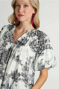 The Elizabeth Toile Top