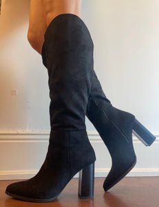 Black Knee High Boots