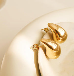 Gold Teardrop Earrings